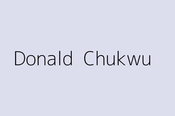 Donald  Chukwu 